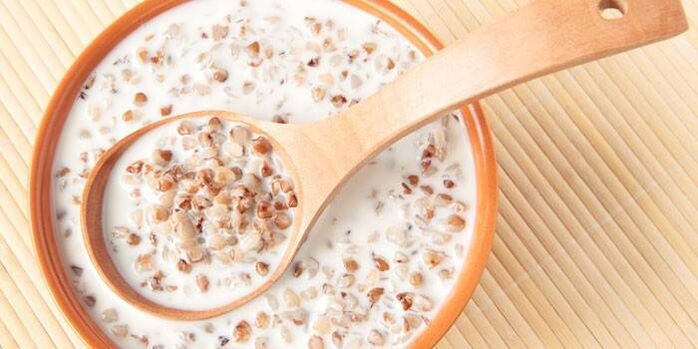 Dieta de trigo sarraceno con leche.